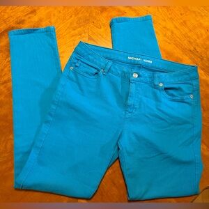 Michael Kors Turquoise Skinny Jeans
